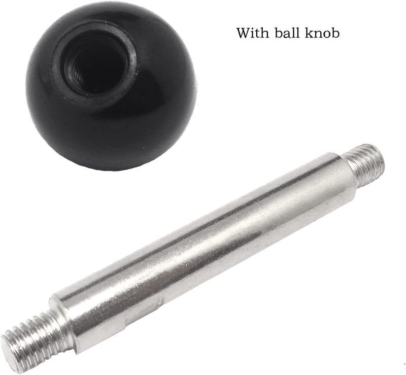 NGe 2pcs Machine Tool Handle with Ball Knob,Revolving Handle Machine Tool,Threaded Revolving Handle,for Machine Tool Accessory,(M8X100) - Image 2